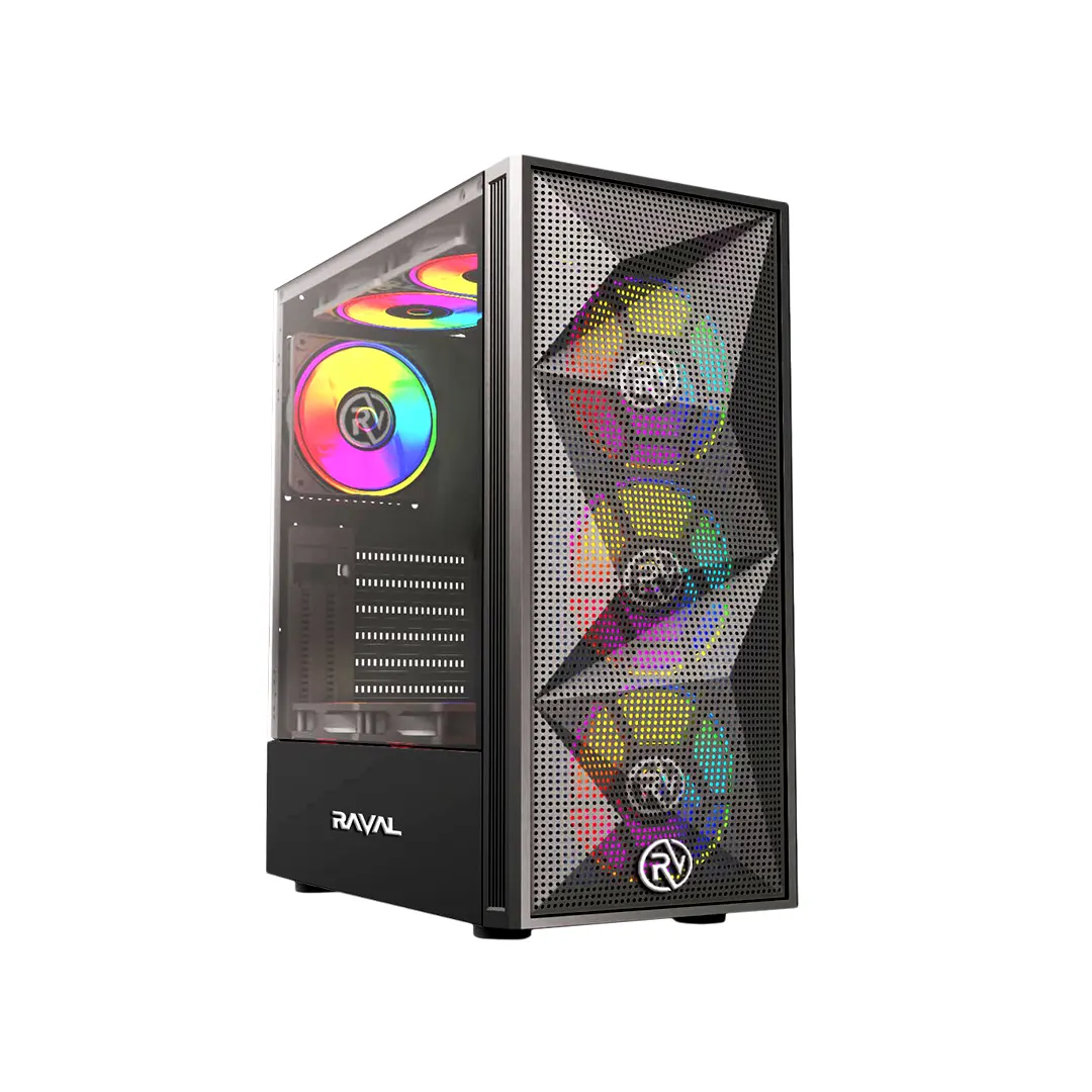 RAVAL Crystel 4 FAN ARGB CASE GAMING