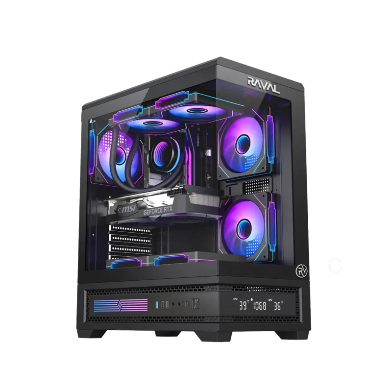 RAVAL Digital 5XFAN ARGB CASE GAMING