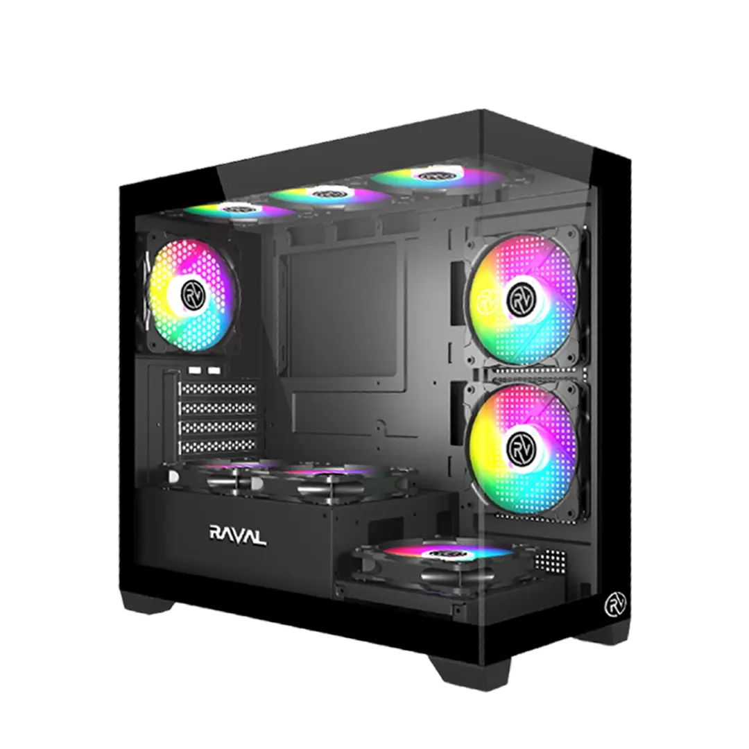 RAVAL MEGA 6XFAN ARGB CASE GAMING