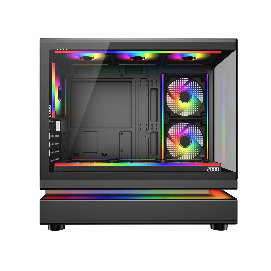 RAVAL Fury 3- 7 FAN ARGB CASE GAMING (Black) - Image 4